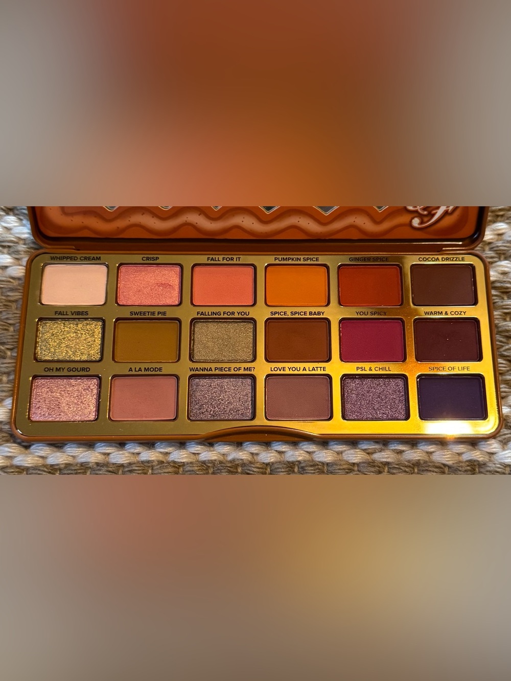 Too Faced Pumpkin Spice Eye Shadow Palette in Orange & Brown